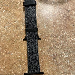 COACH Black Canvas 42/44/45mm Apple Watch® Band